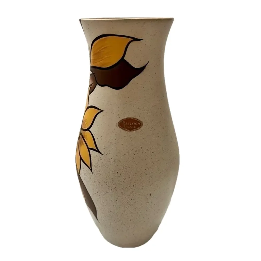 Vintage Ranleigh Ware Pottery Floral Vase